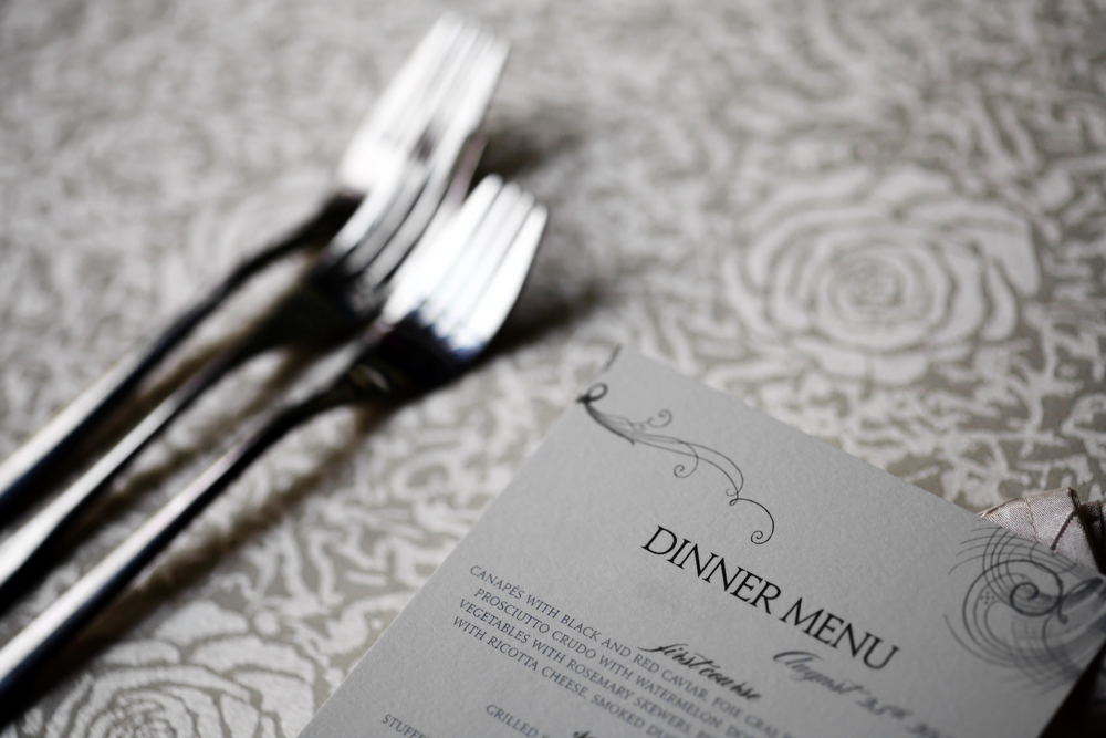 Comment choisir la carte de menu de votre mariage ?