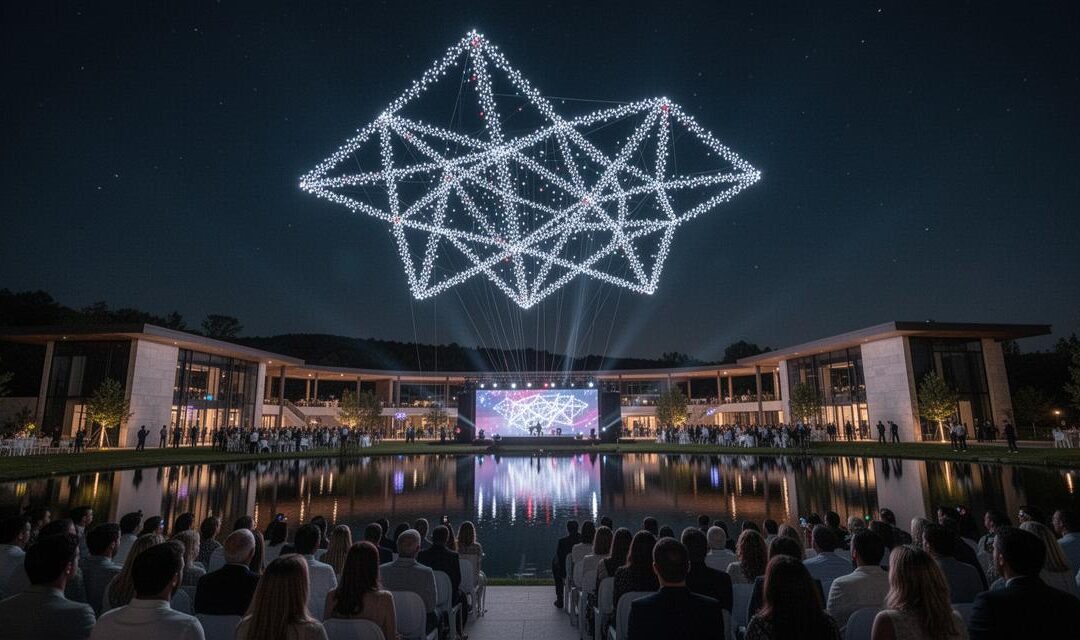 Créez un événement éblouissant avec un spectacle de drones lumineux